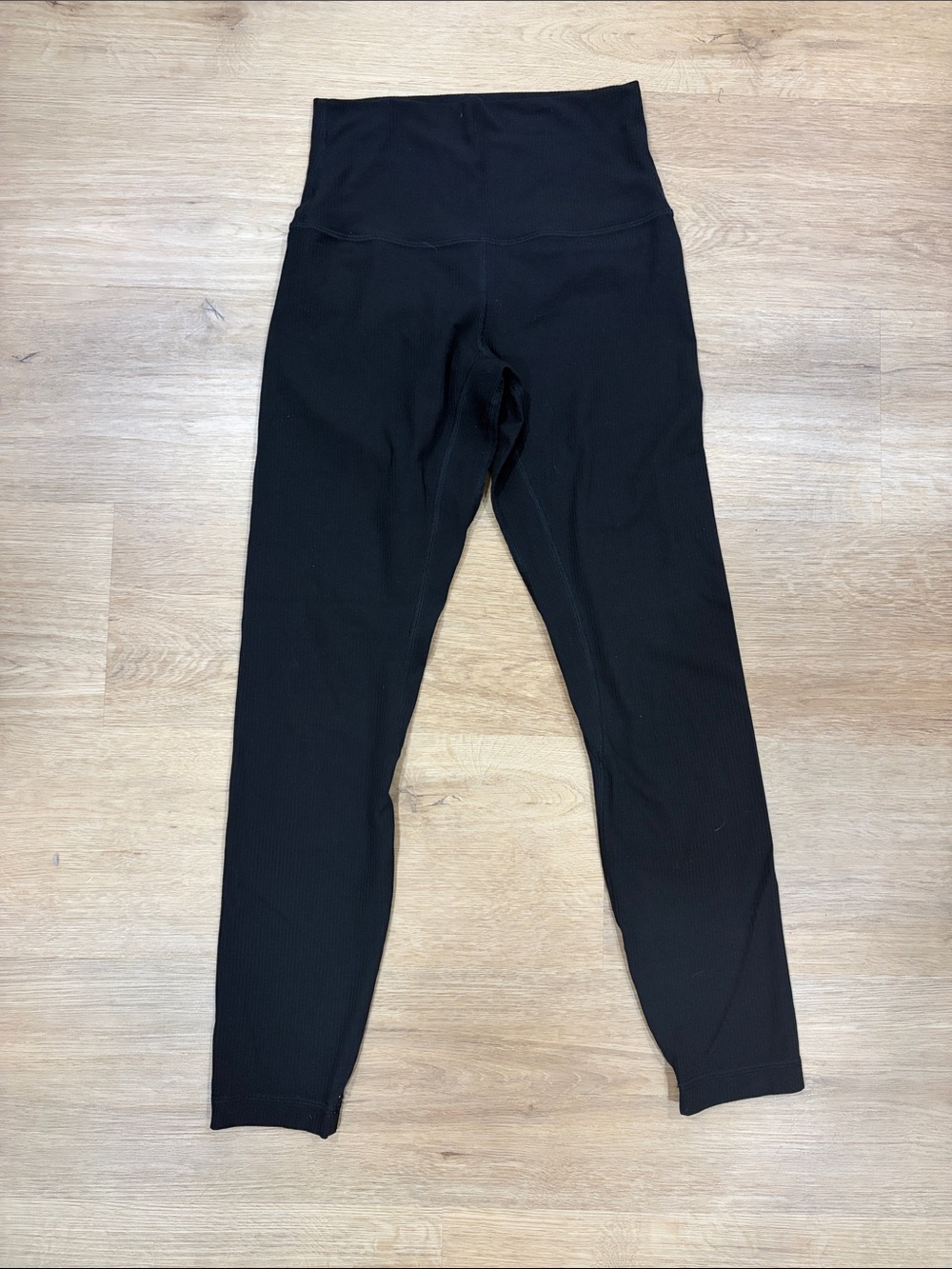 Black lululemon Align ribbed leggings 23”